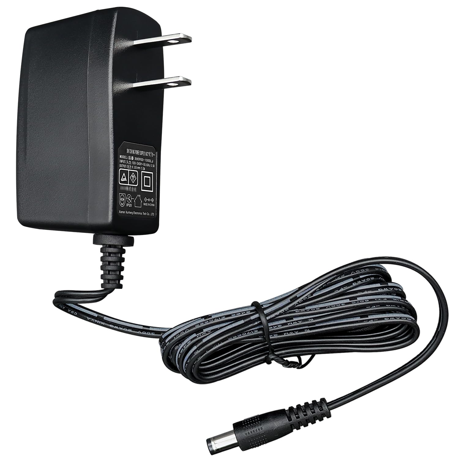 Amazon.co.jp: 9V 1A 9W 1.8Mロング電源アダプター、AC DCスイッチング